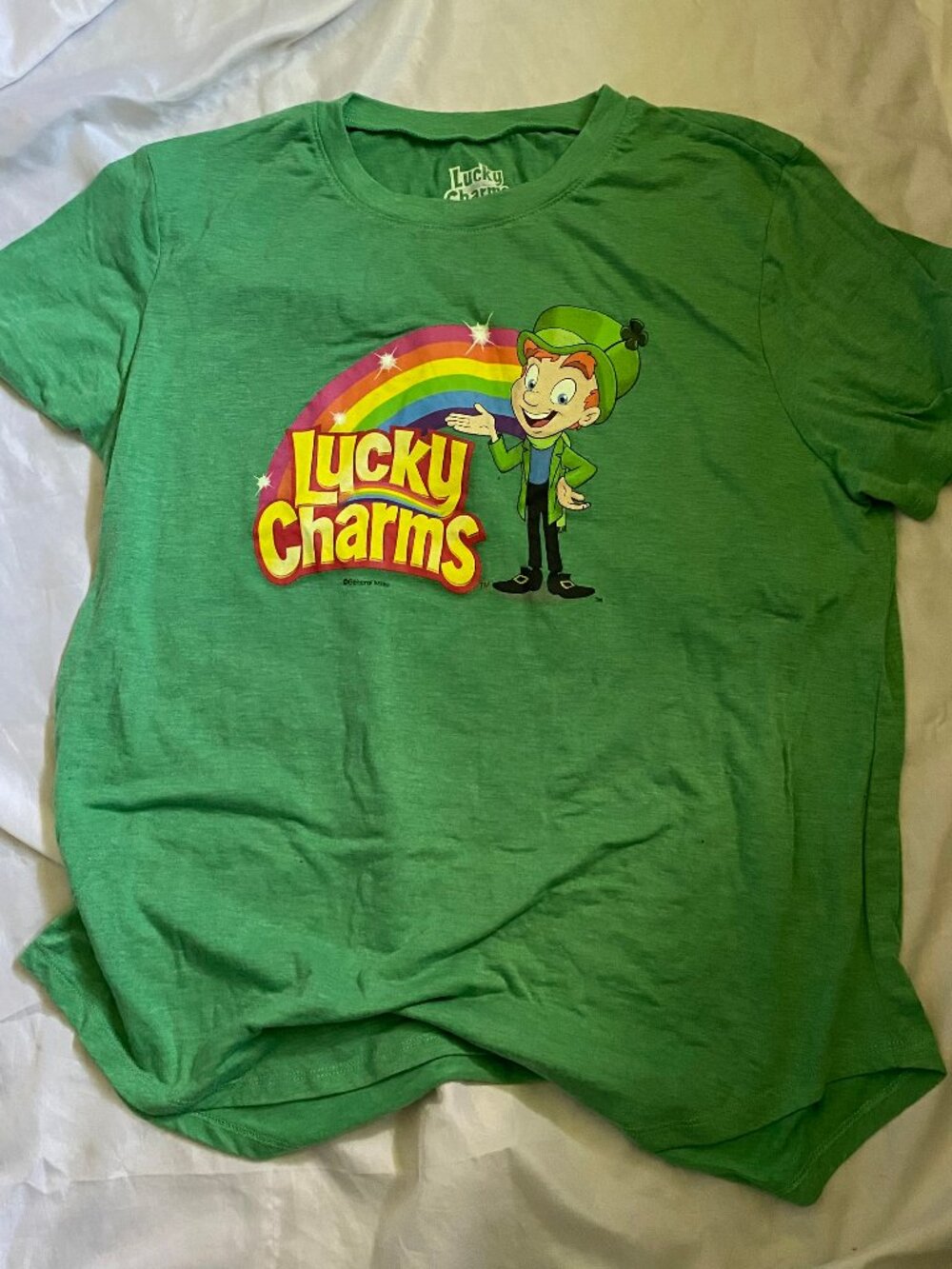Lucky Charms Cereal Graphic Tee Shirt  Mens Size  2 X Large